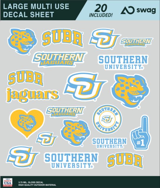 Southern University and A&M College Large Sticker Sheet