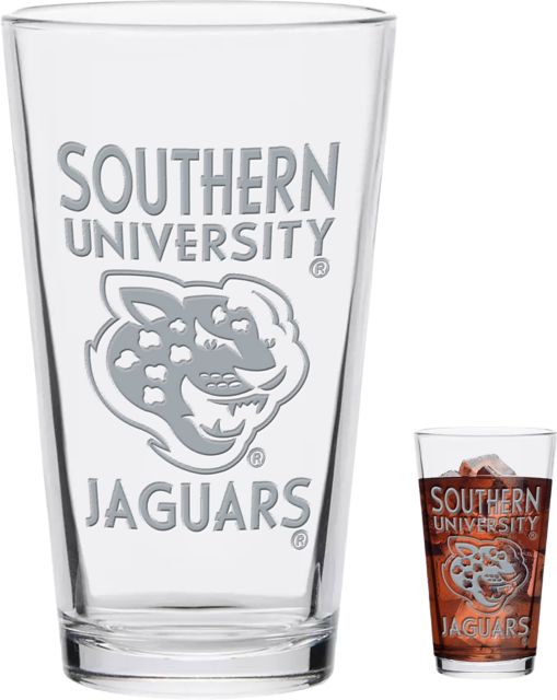 Southern University and A&M College Jaguars Engraved Glass