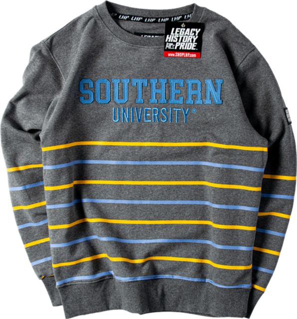 Southern University and A&M College Striped Crewneck Sweatshirt