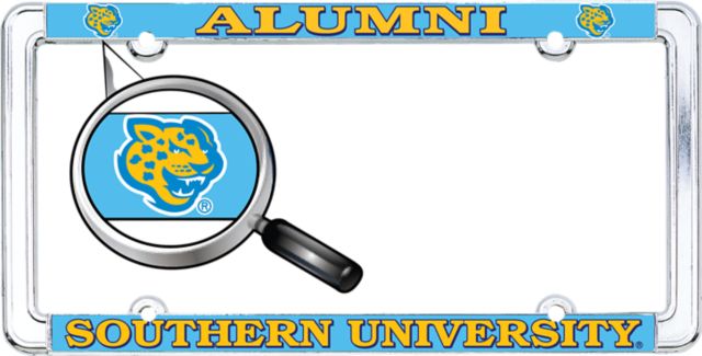 Southern University and A&M College Alumni Thin Dome License Plate Frame