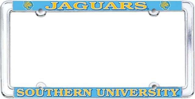 WinCraft Southern University Jaguars Printed Metal License Plate Frame