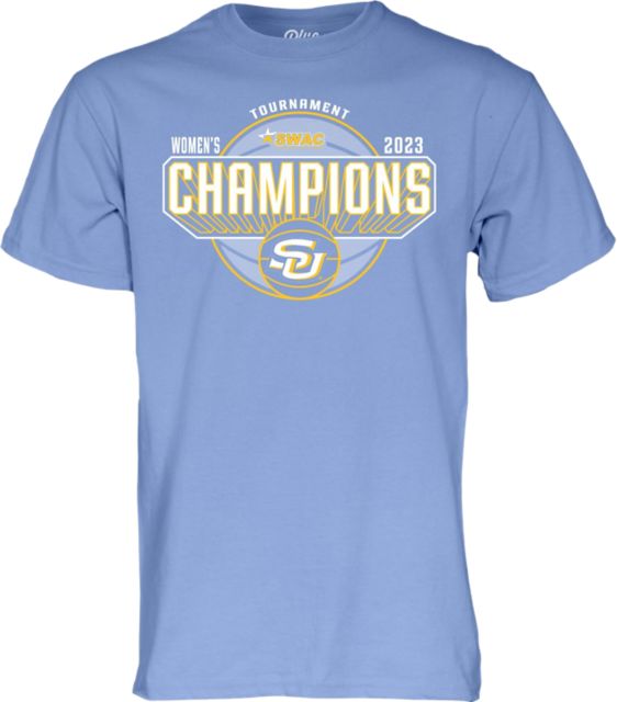 Men's Champion Light Blue Southern University Jaguars Jersey Long