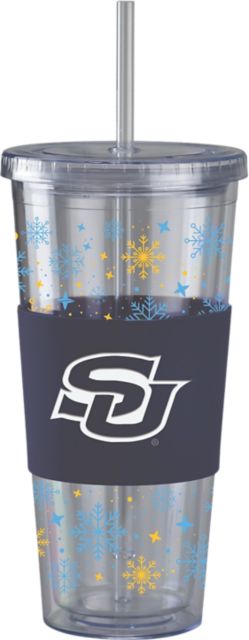 Southern University and A&M College Straw Snowflake Tumbler