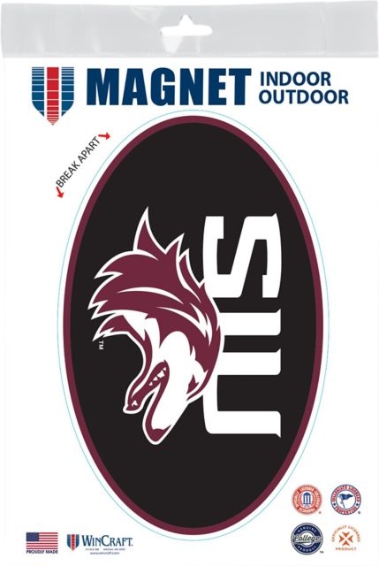 Southern Illinois University Salukis 3.5 x 5 Oval Magnet