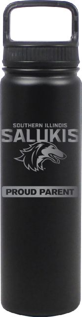 24 oz Matte Black Stainless Steel Water Bottle Proud Parent