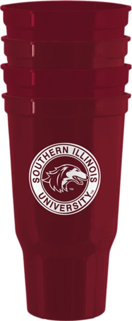 Southern Illinois University Salukis 4 Pack 32 oz. Stadium Cup