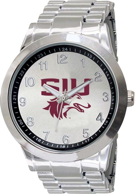 Southern Illinois University 44mm Men's Stainless Steel Watch