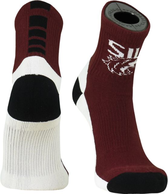 Southern Illinois University Salukis Quarter Cut Socks