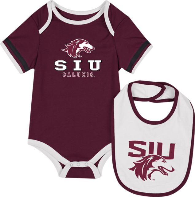 Southern Illinois University Infant's Salukis Bodysuit Bib Set