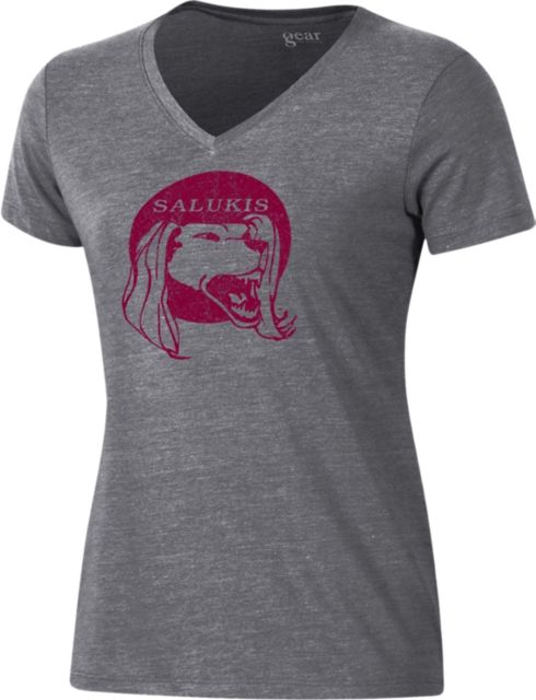 Southern Illinois University Salukis Women's V-Neck Short Sleeve T-Shirt