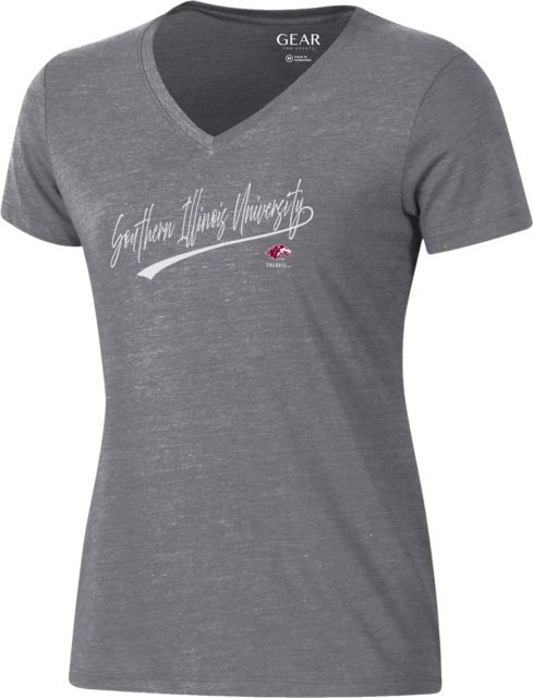 Southern Illinois University Salukis Women's V-Neck Short Sleeve T-Shirt