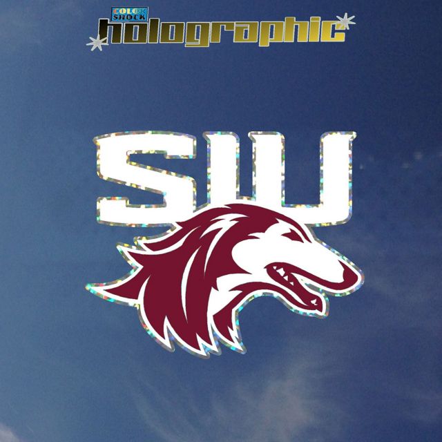 Southern Illinois University Salukis Hologram Stand Decal