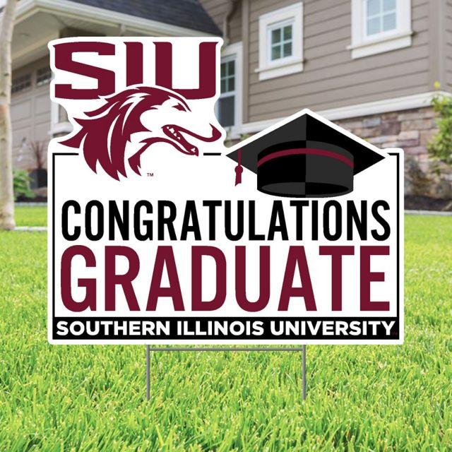 Southern Illinois University Grad 22 x 19 Lawn Sign