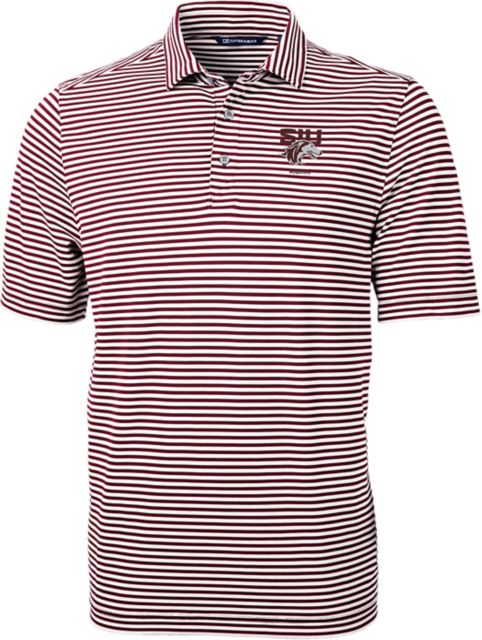 Southern Illinois University Alumni Striped Eco Polo