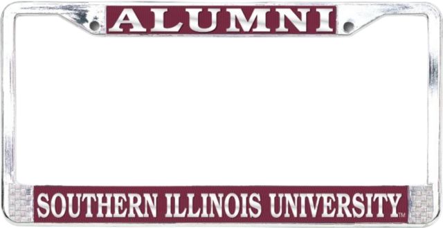 Southern Illinois University Alumni Polished License Plate Frame