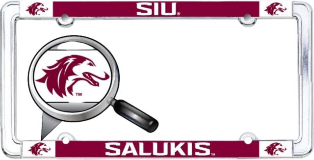 Southern Illinois University Salukis Thin Dome License Plate Frame