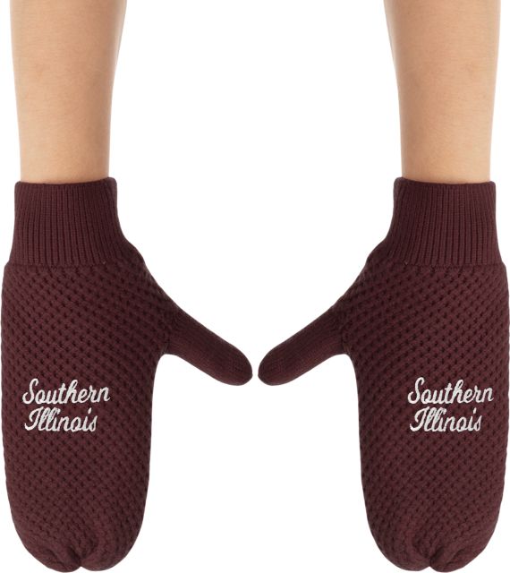 Southern Illinois University Knit Fashion Mittens