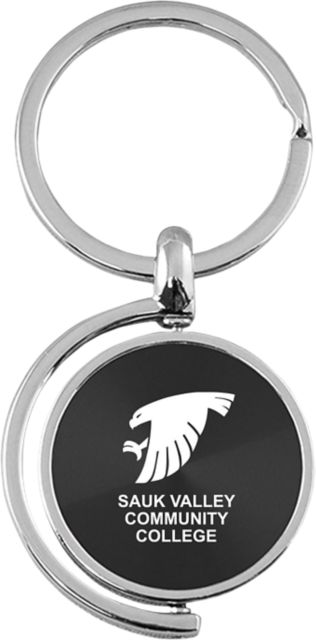 Sauk Valley Community College Spinner Keychain