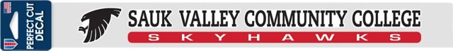 Sauk Valley Community College Skyhawks 2x17 Decal