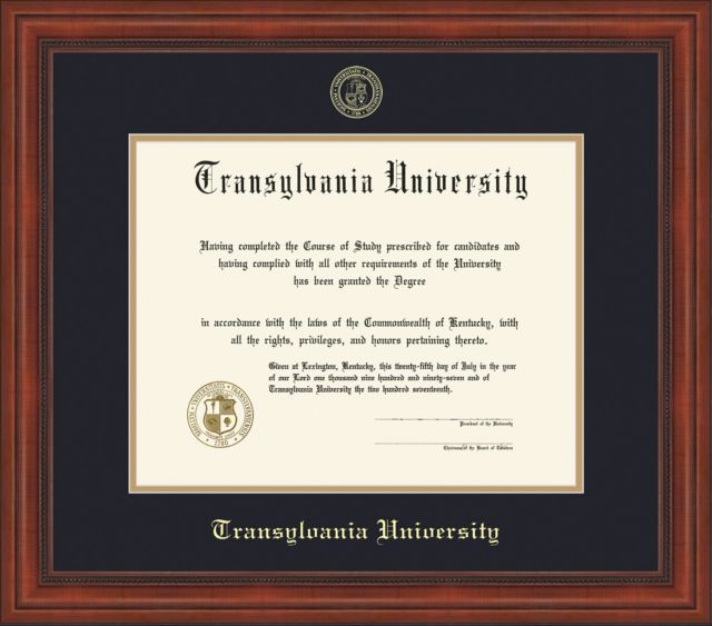 Transylvania University Diploma Frame