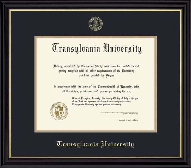 Transylvania University Diploma Frame