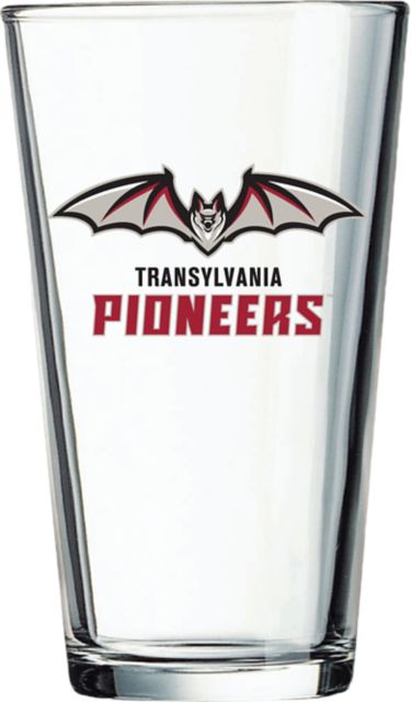 Transylvania University Pioneers 16 oz. Glass