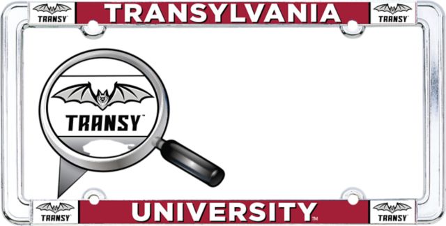 Transylvania University Thin Dome License Plate Frame