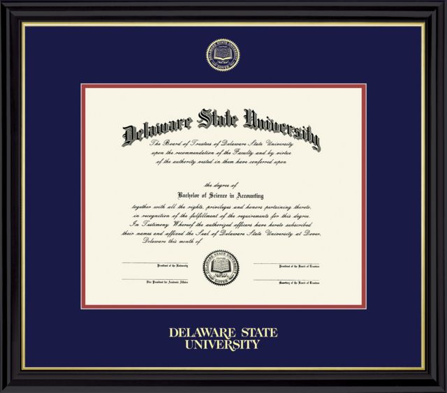 Delaware State University Diploma Frame