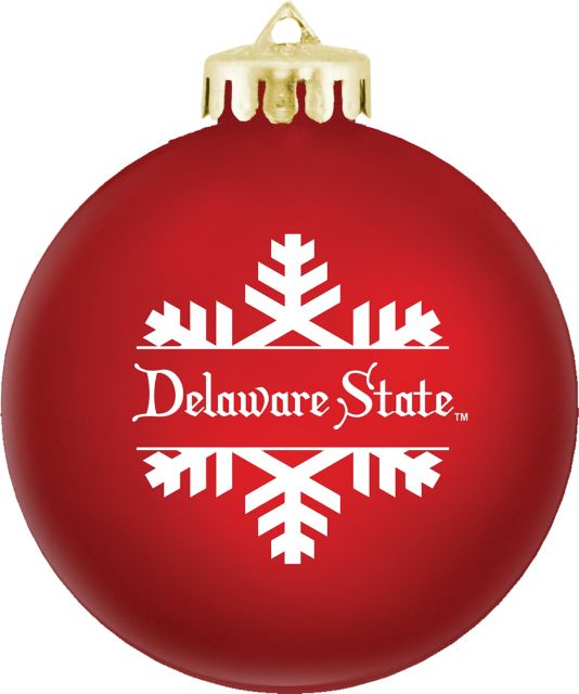 Delaware State University Shatterproof Round Ornament