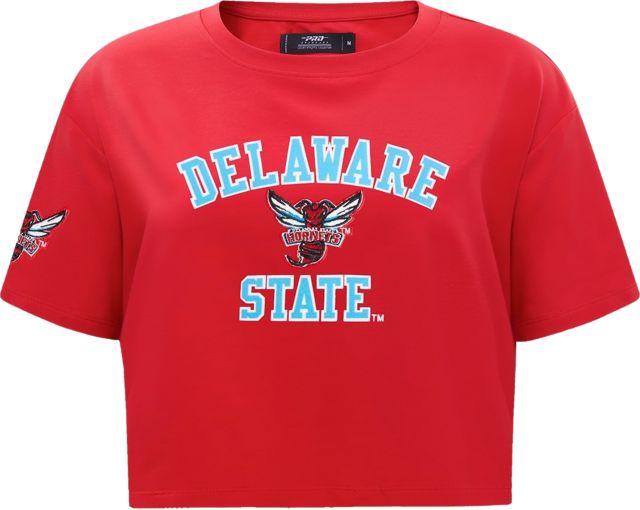 Delaware State University Hornets Women's Cropped Boxy Short Sleeve T-Shirt
