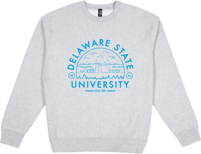 Delaware State University Premium Heavyweight Pullover Fleece Crewneck - ONLINE ONLY