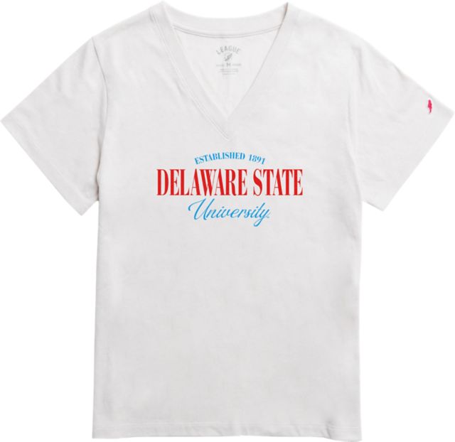 Delaware State University Women's V-Neck Short Sleeve T-Shirt