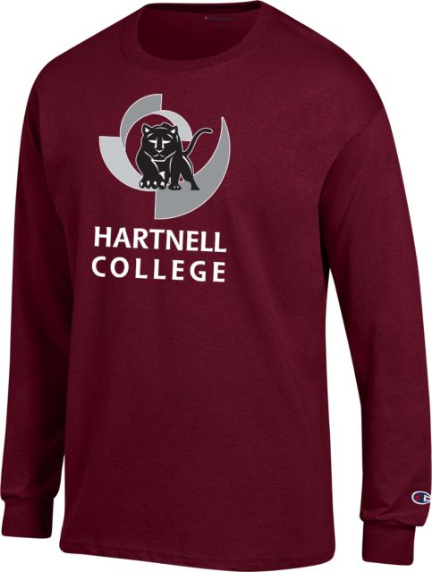 Hartnell Champion Long Sleeve T Shirt Stacked Wordmark