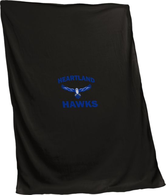 Heartland Community College 84 x 54 Hawks Sweatshirt Blanket