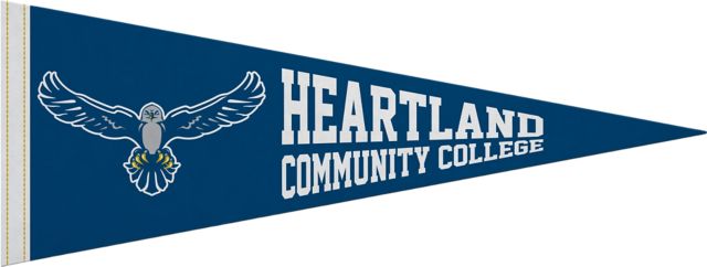 Heartland Community College 9"X24" Full Color Pennant