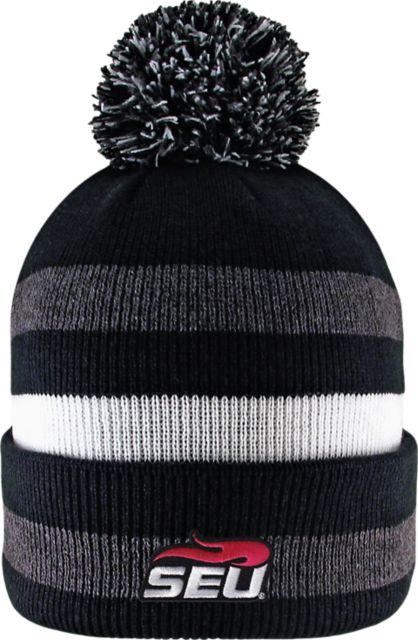 Southeastern University Knit Cuff Pom Hat