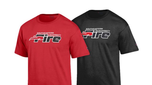 Southeastern University Bookstore Apparel Merchandise Gifts   634 Hero Overlay Tees Spring 2019