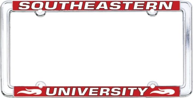 Southeastern University Thin Dome License Plate Frame