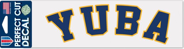 Yuba College 3'' x 10'' Perfect Cut Decal