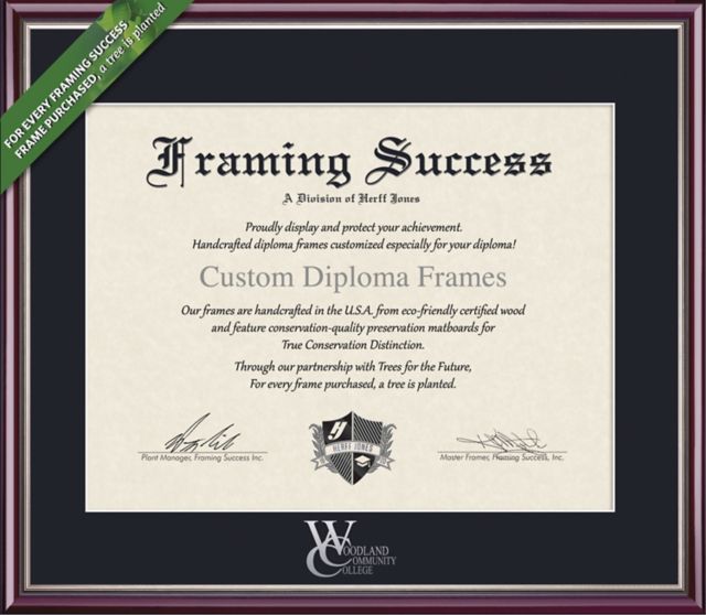 Framing Success Scholastic 8.5 x 11 Diploma with Single mat- ONLINE ONLY