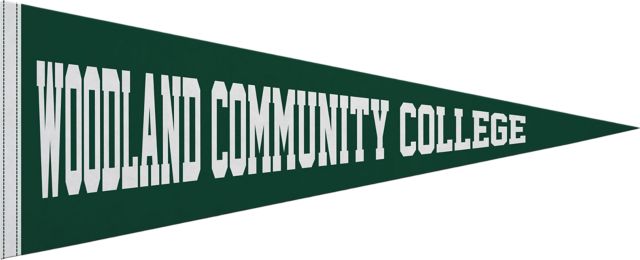 Woodland Community College 12x30 Pennant