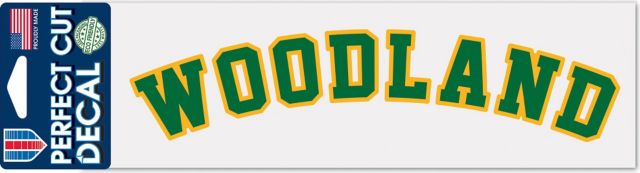 Woodland Community College 3'' x 10'' Perfect Cut Decal