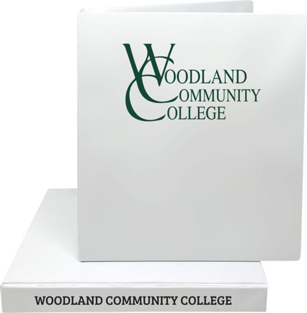 Woodland Community College 1'' Vinyl Binder