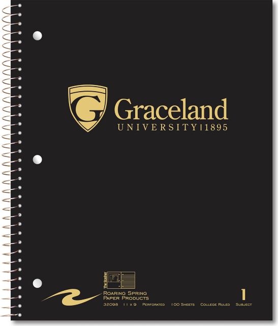 Graceland University Notebook 100-Sheet