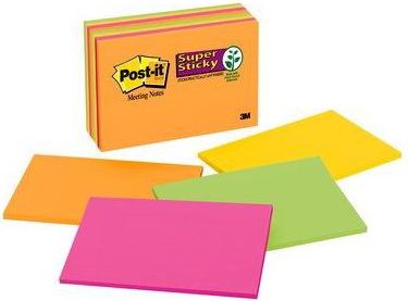 POST-IT SS MEET NOTES 6X4 RIO