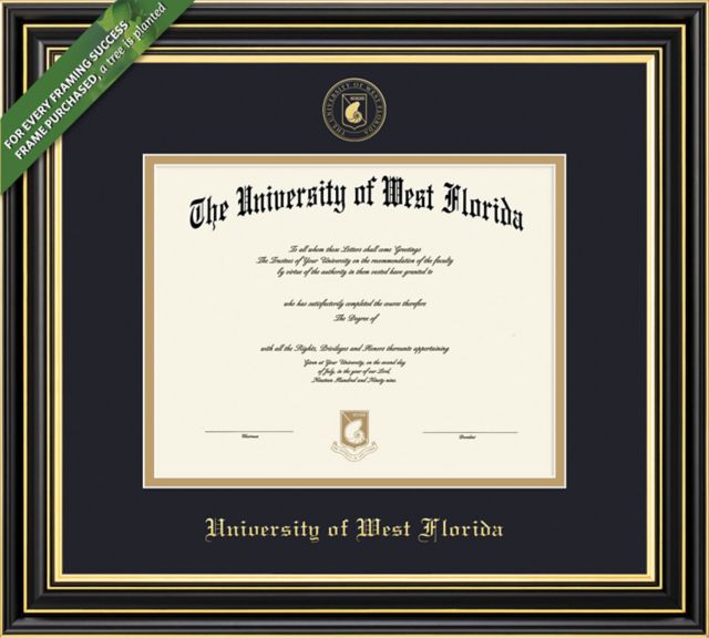 University of West Florida 8.5'' x 11'' Prestige Diploma Frame