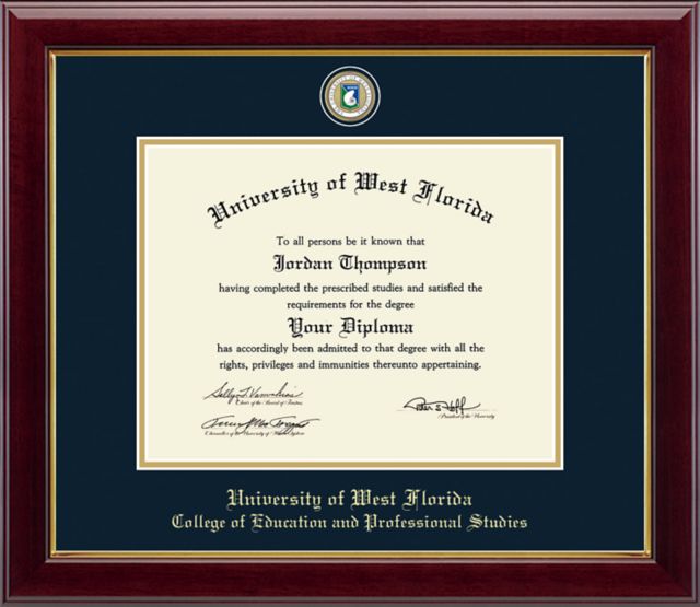 Church Hill Classics Masterpiece Diploma Frame. Education & Professional Studies. Bachelors, Masters, PhD. - ONLINE ONLY