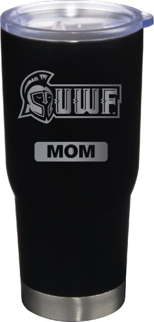 22 oz Matte Black Stainless Steel Tumbler Mom