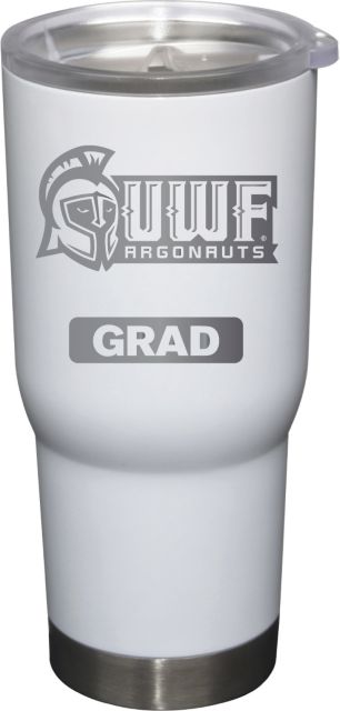 22 oz White Stainless Steel Tumbler Grad
