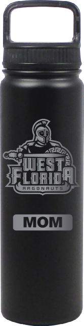 24 oz Matte Black Stainless Steel Water Bottle Mom